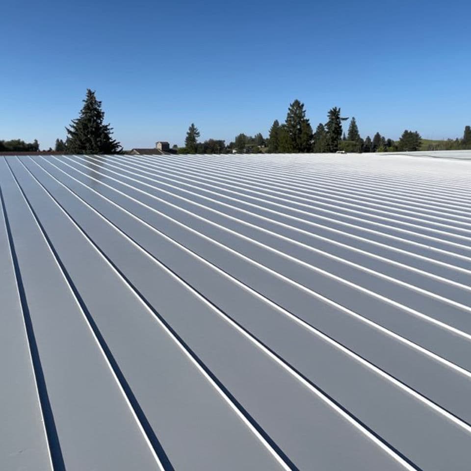 84' long standing seam panels.