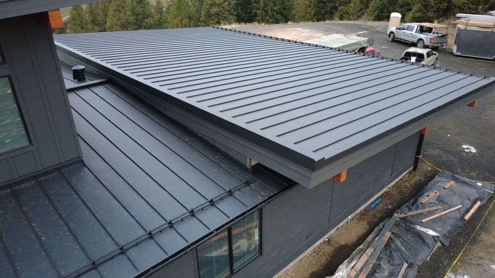 Low slope standing seam metal roofing